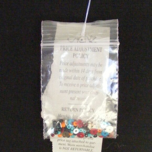 new CACHE Skirt, 30" Waist, Beaded waist, Back zip, Black, Mini, Lined - Picture 12 of 12